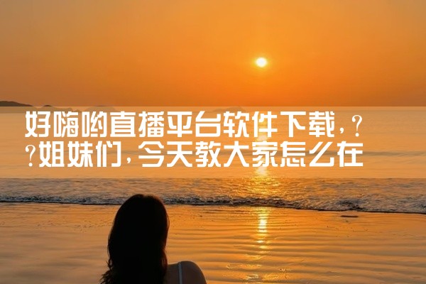 好嗨哟直播平台软件下载