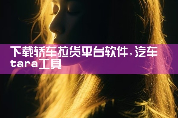 下载轿车拉货平台软件