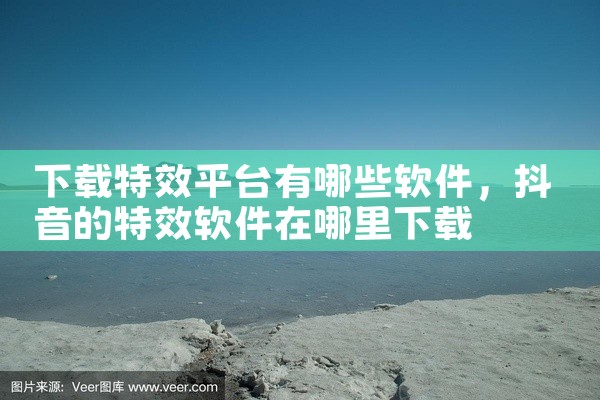 下载特效平台有哪些软件