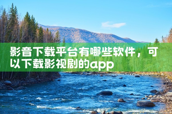 影音下载平台有哪些软件